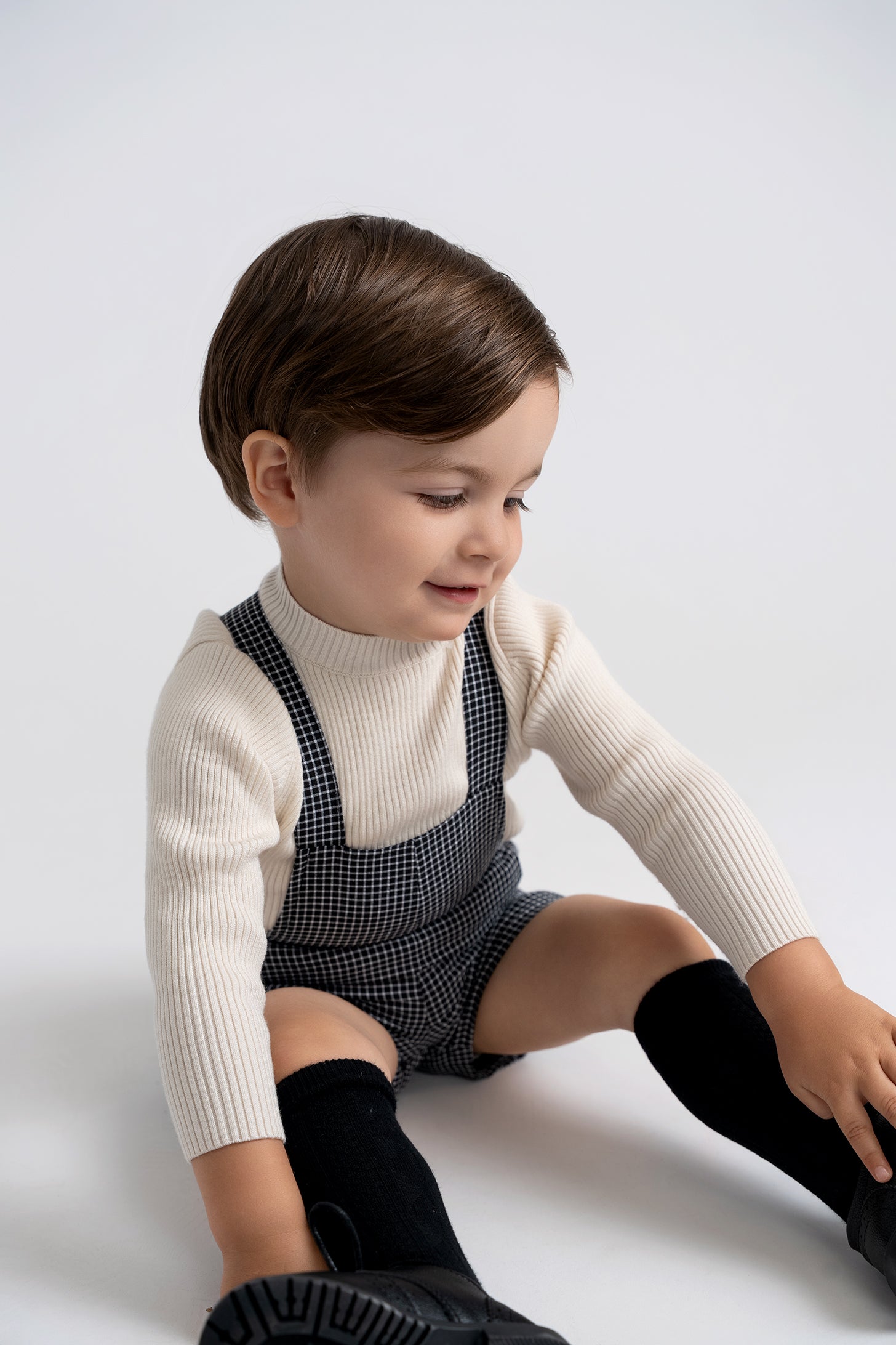 Checkered Overall in by Space Grey