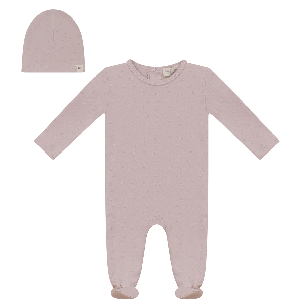 Puff Print Onesie in Primrose by Bebe Bella