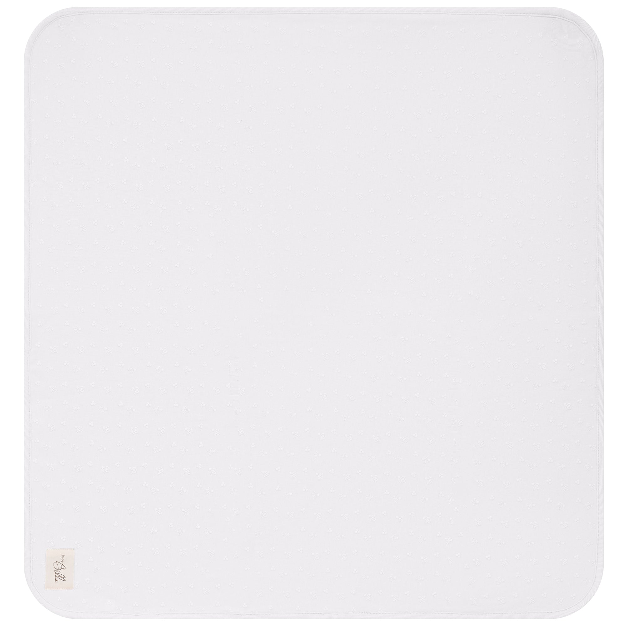 Puff Print Blanket in White One Size by Bebe Bella