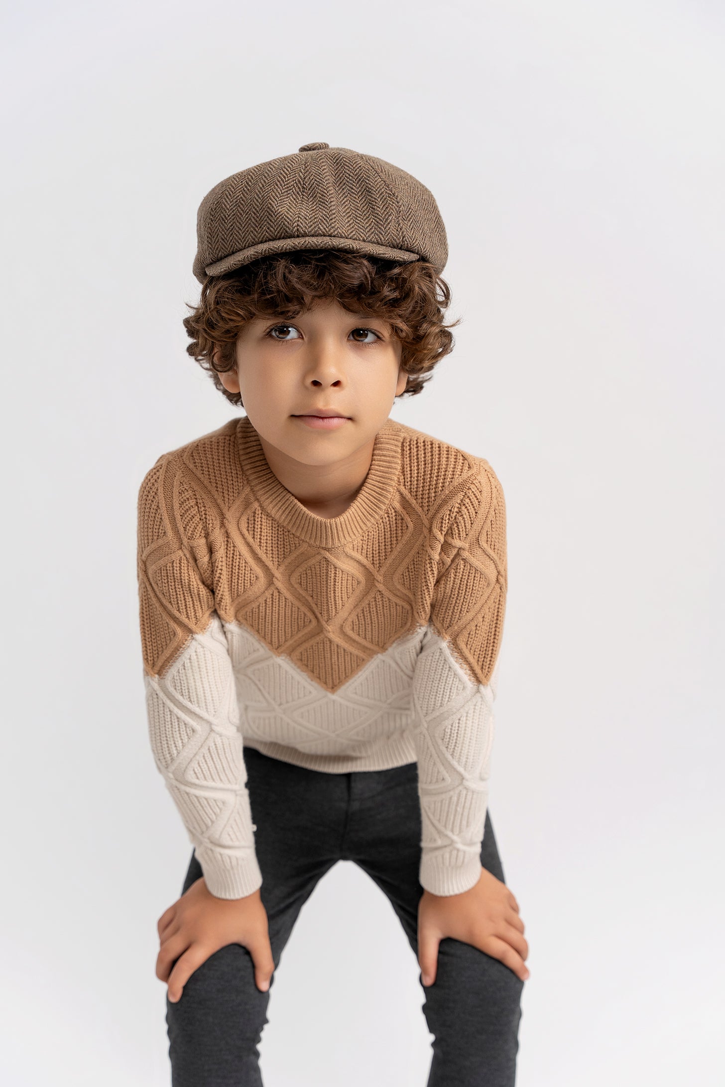 Diamond Knit Sweater in by Mr. Mr.