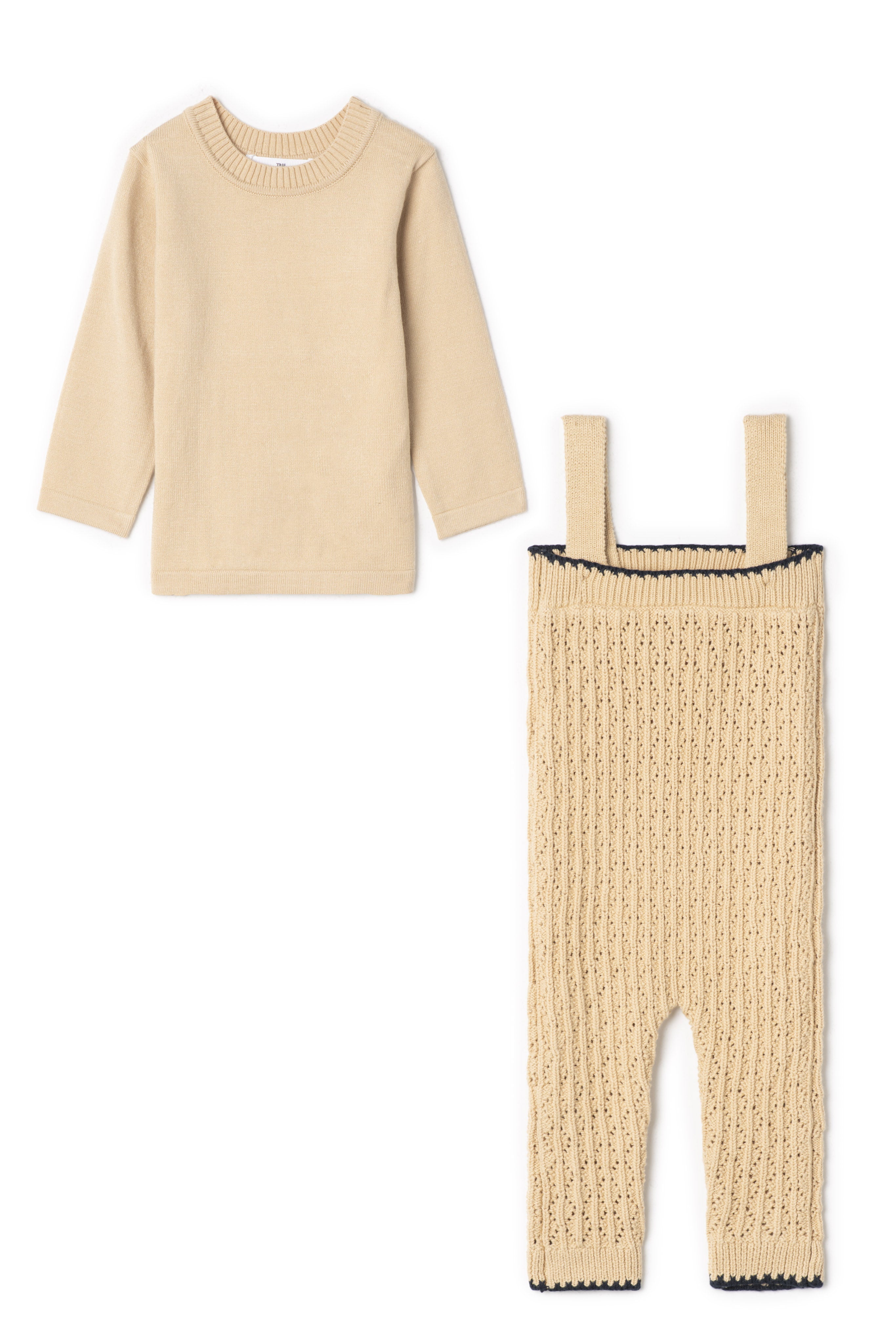 Knit Overall Set in Beige by The Umbrella Academy