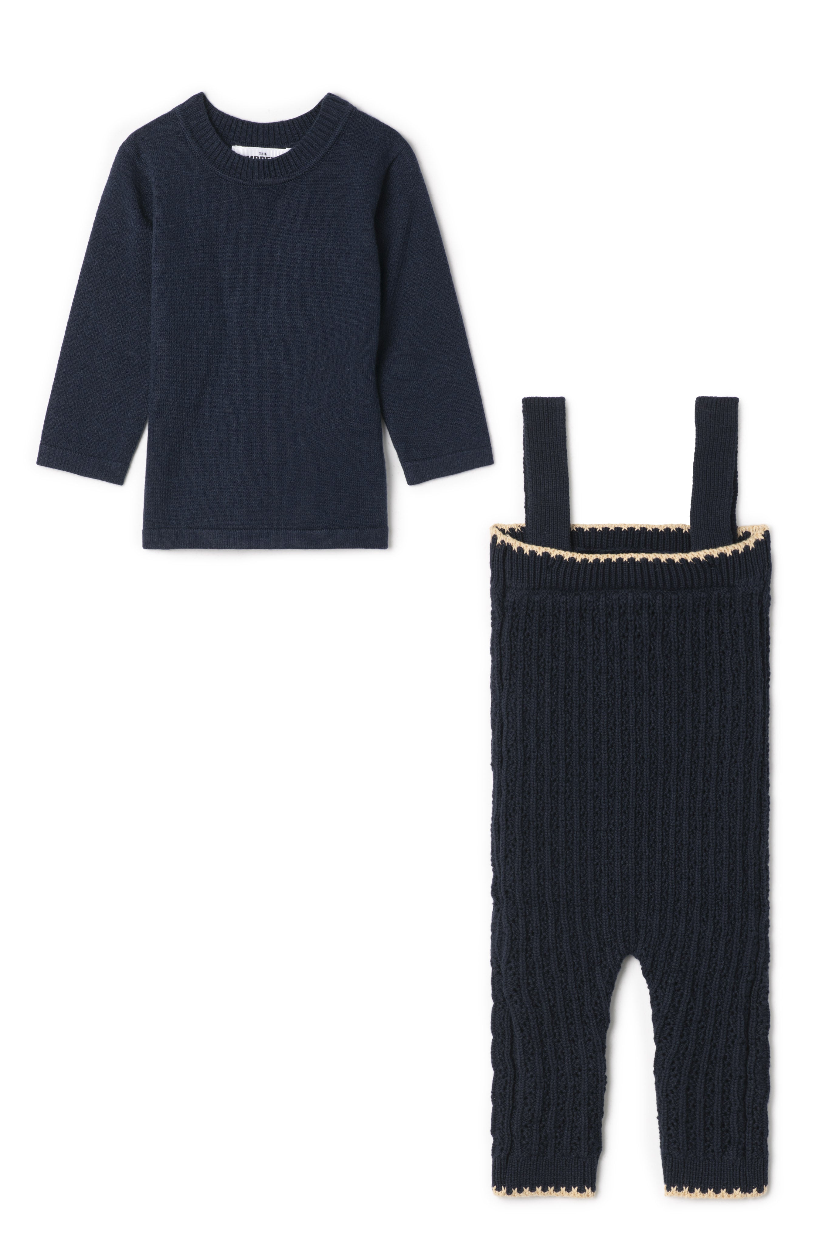 Knit Overall Set in Navy by The Umbrella Academy