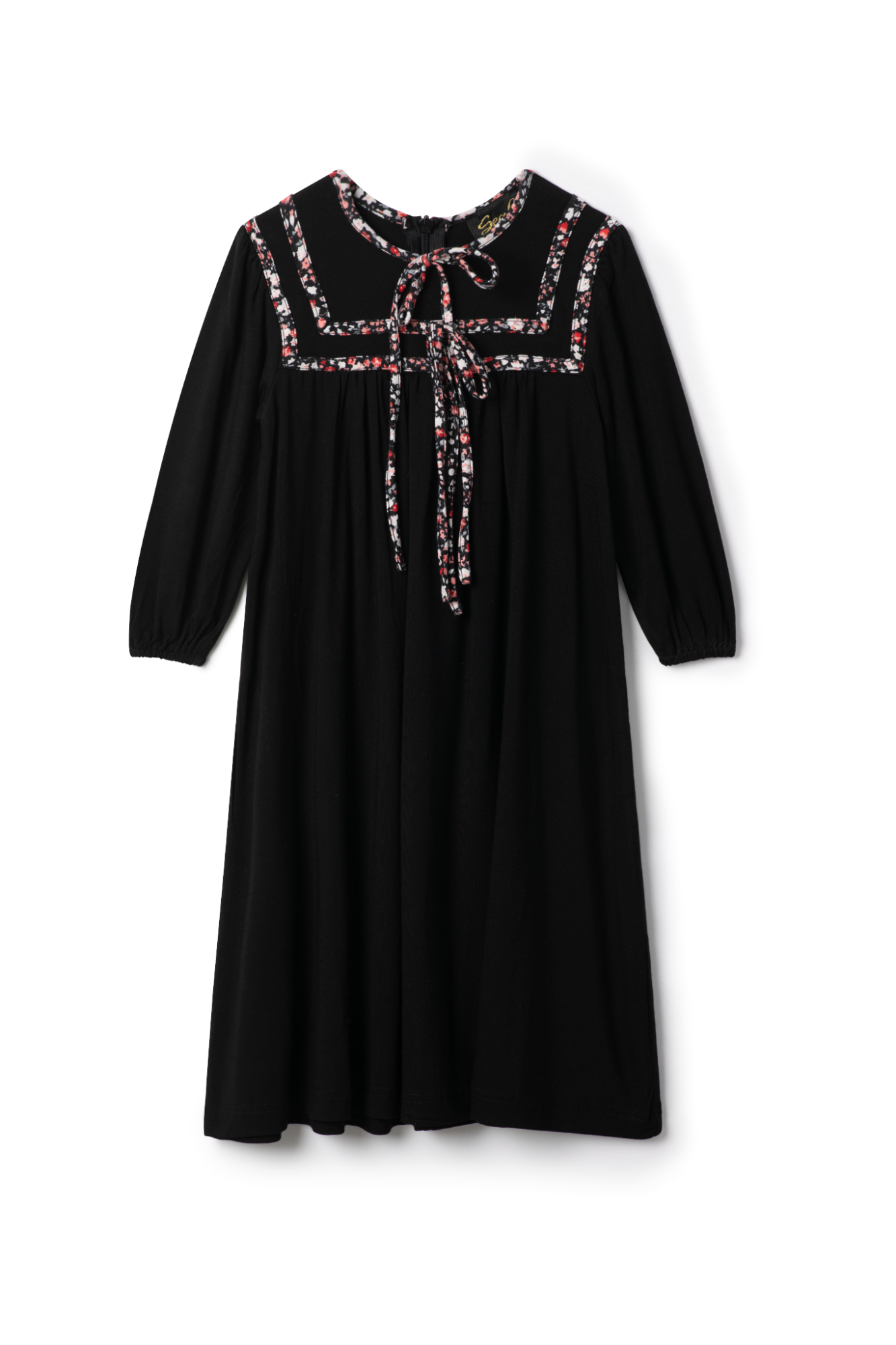 Floral Binding Robe in Black by Seal