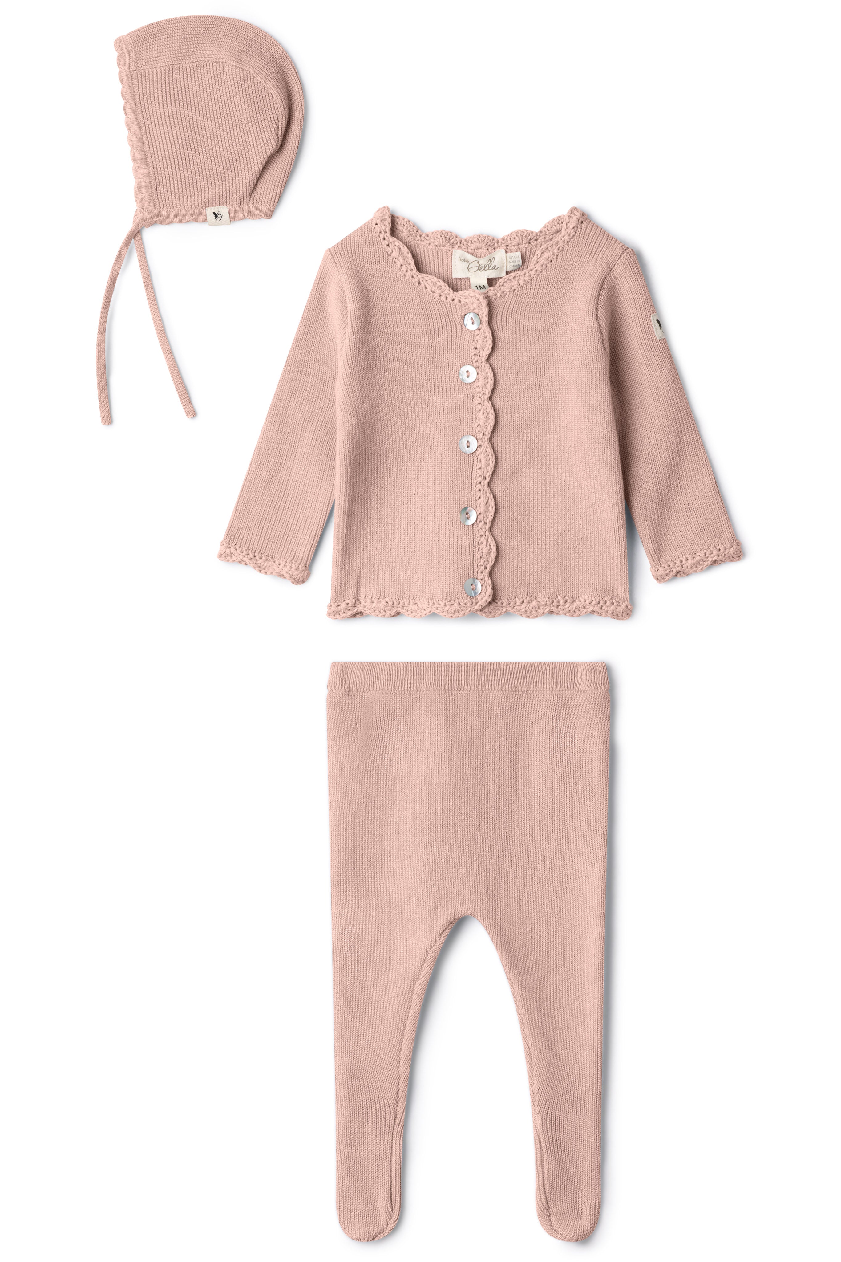 Crochet Trim Set in by Bebe Bella