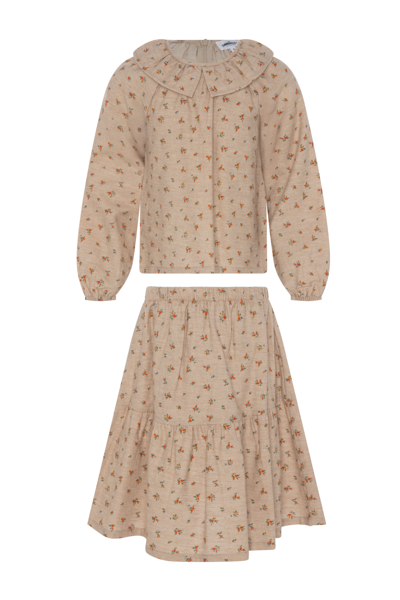 Mix Floral Print 2Pc Set in Beige Mix by The Umbrella Academy