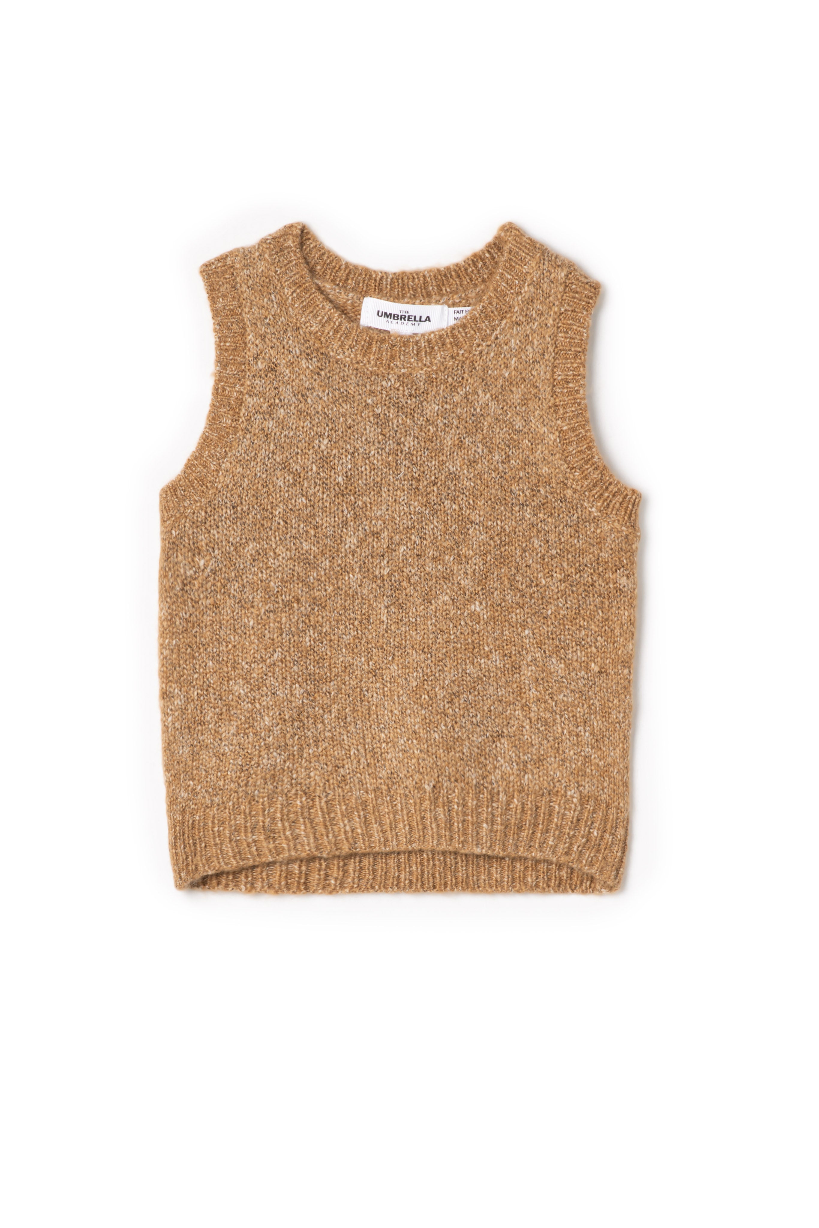 Mix Knit Vest in Beige Mix by The Umbrella Academy