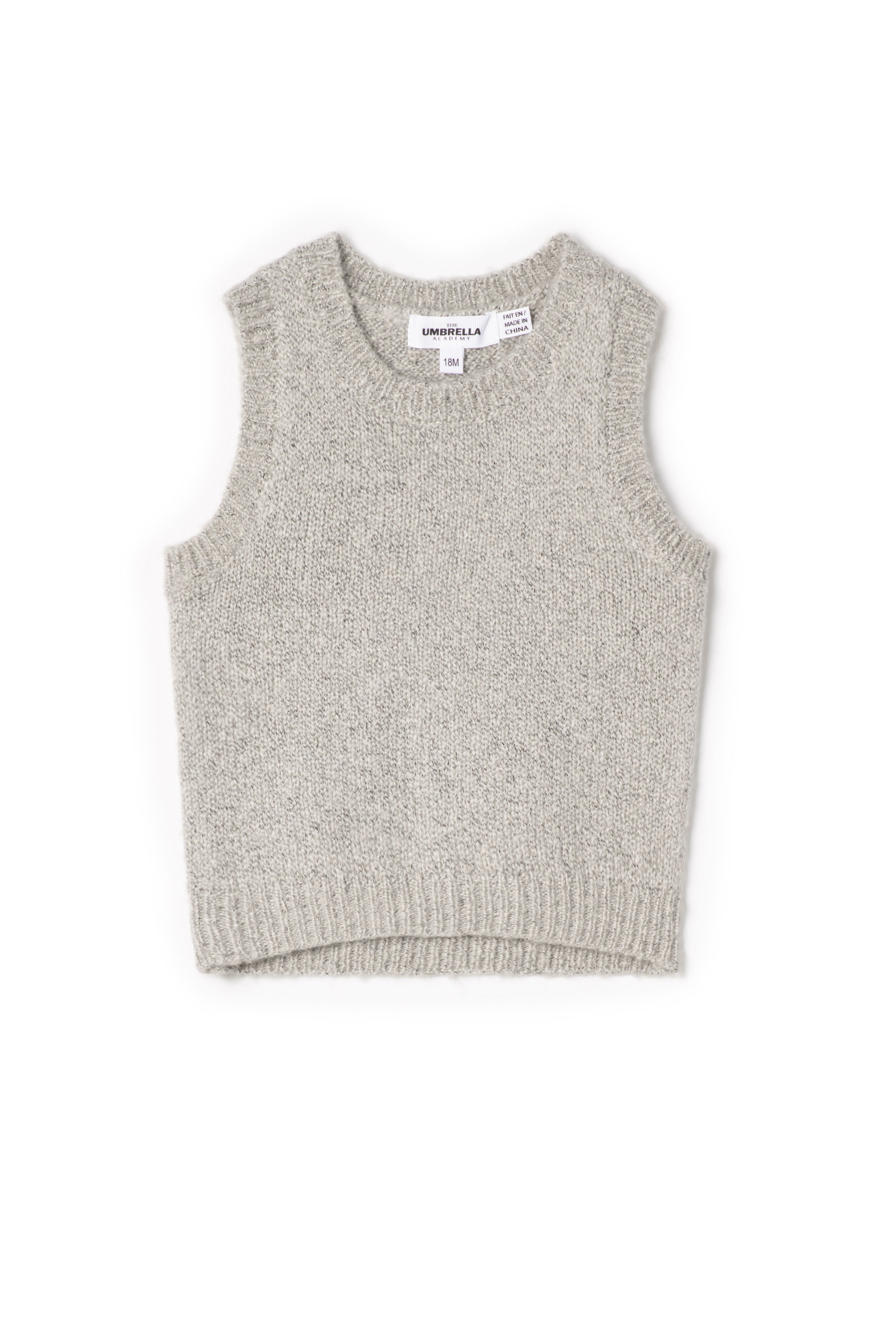 Mix Knit Vest in Grey Mix by The Umbrella Academy