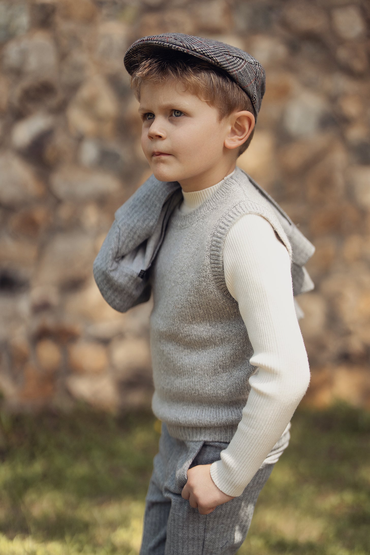 Mix Knit Vest in by The Umbrella Academy