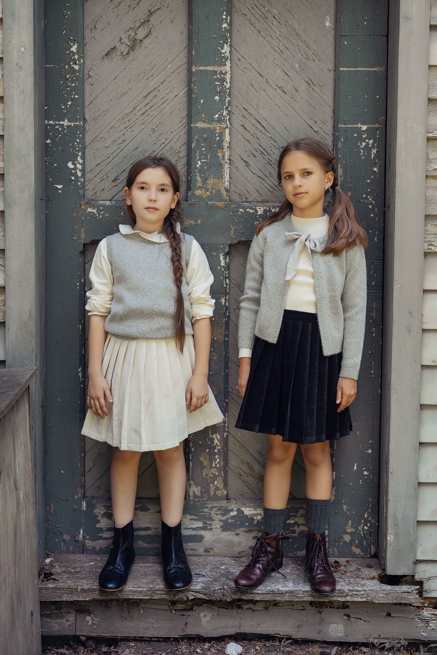 Mix Knit Vest in Beige Mix by The Umbrella Academy