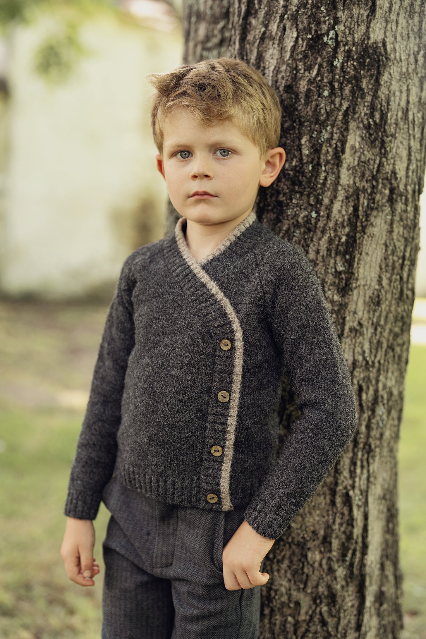 Knit Wrap Sweater in by No18 Kids