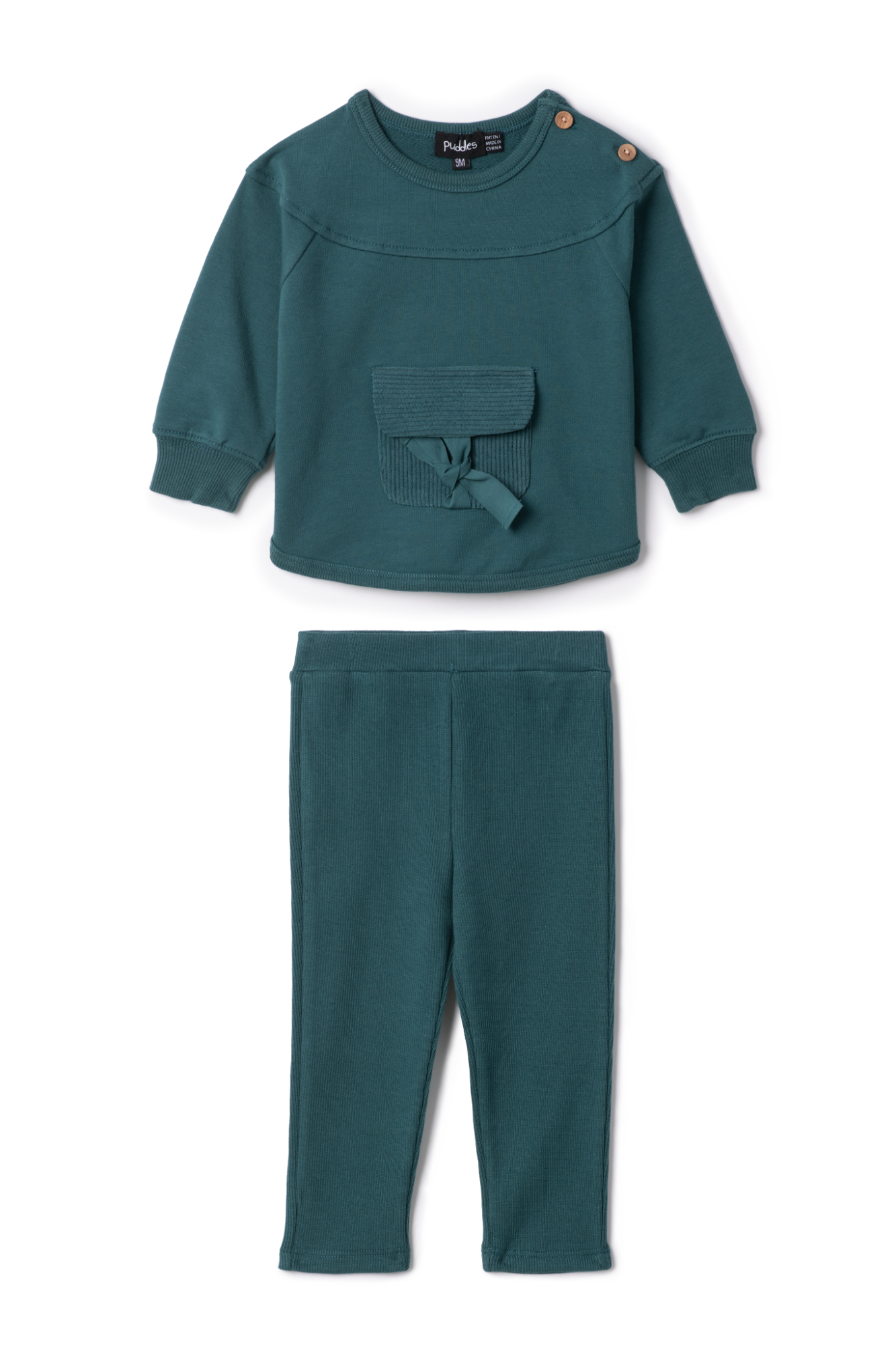 Corduroy Pocket Set in Transformative Teal by Puddles