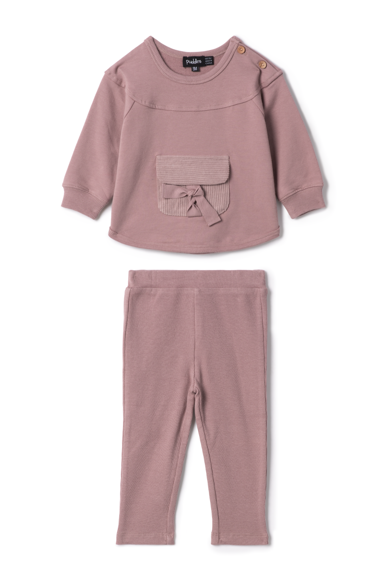 Corduroy Pocket Set in Twilight Mauve by Puddles
