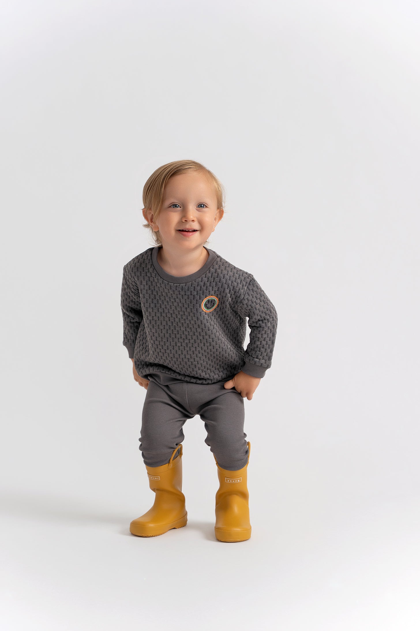 Quilted Smiley Love 2Pc Set in by Puddles