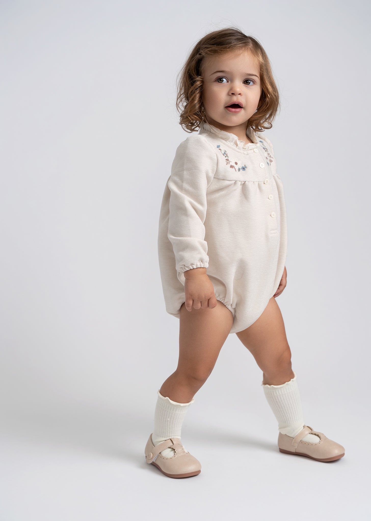 Velvet Embroidered Floral Bubble in by The Umbrella Academy