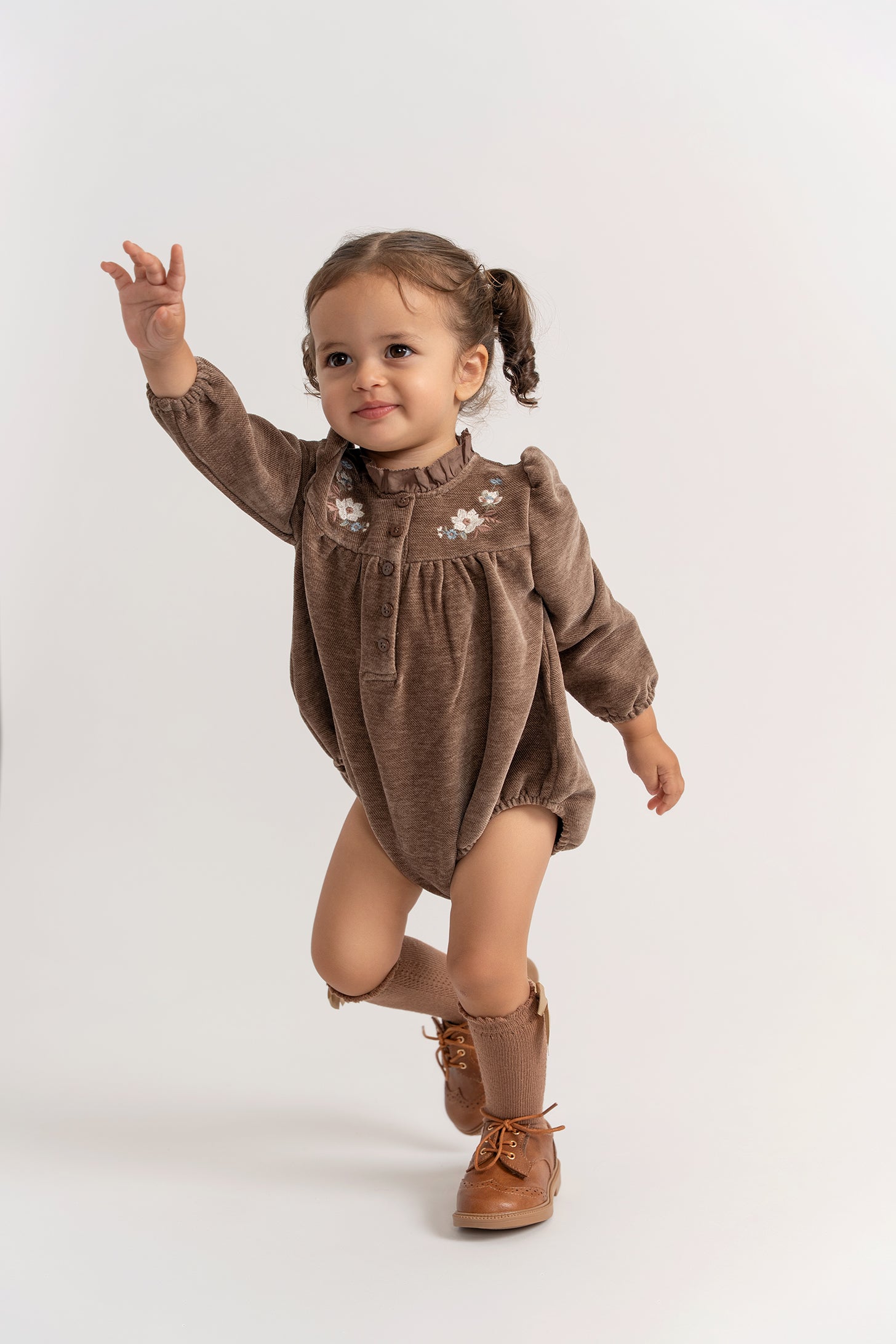 Velvet Embroidered Floral Bubble in by The Umbrella Academy