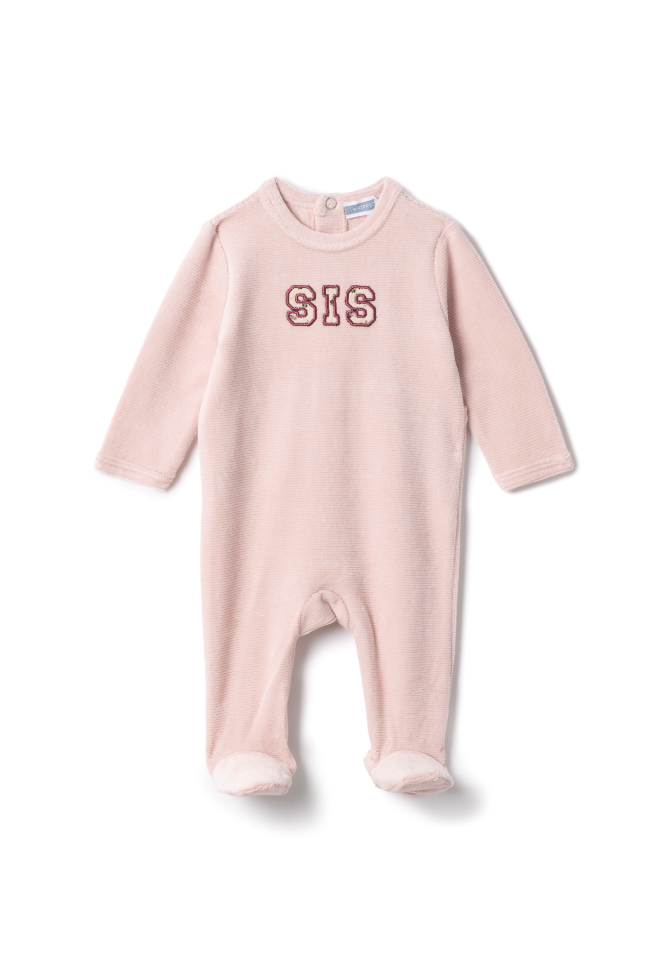 Bro Applique Onesie in Light Pink by Whipped Cocoa