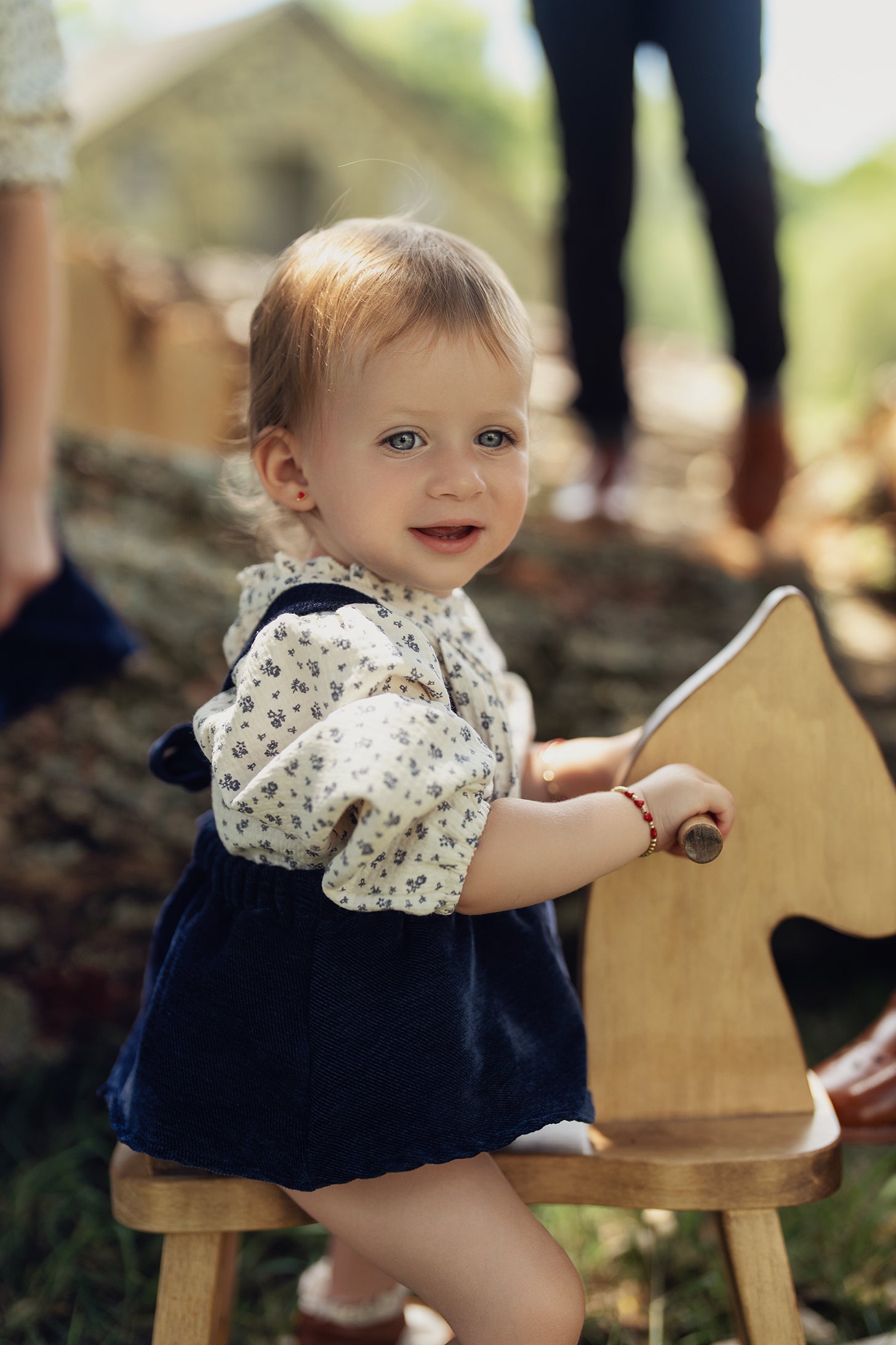 Floral Blouse with Overalls in by Jolie Capri