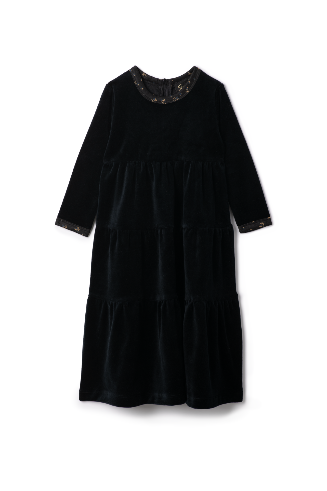Printed Velour Robe in Black by Seal