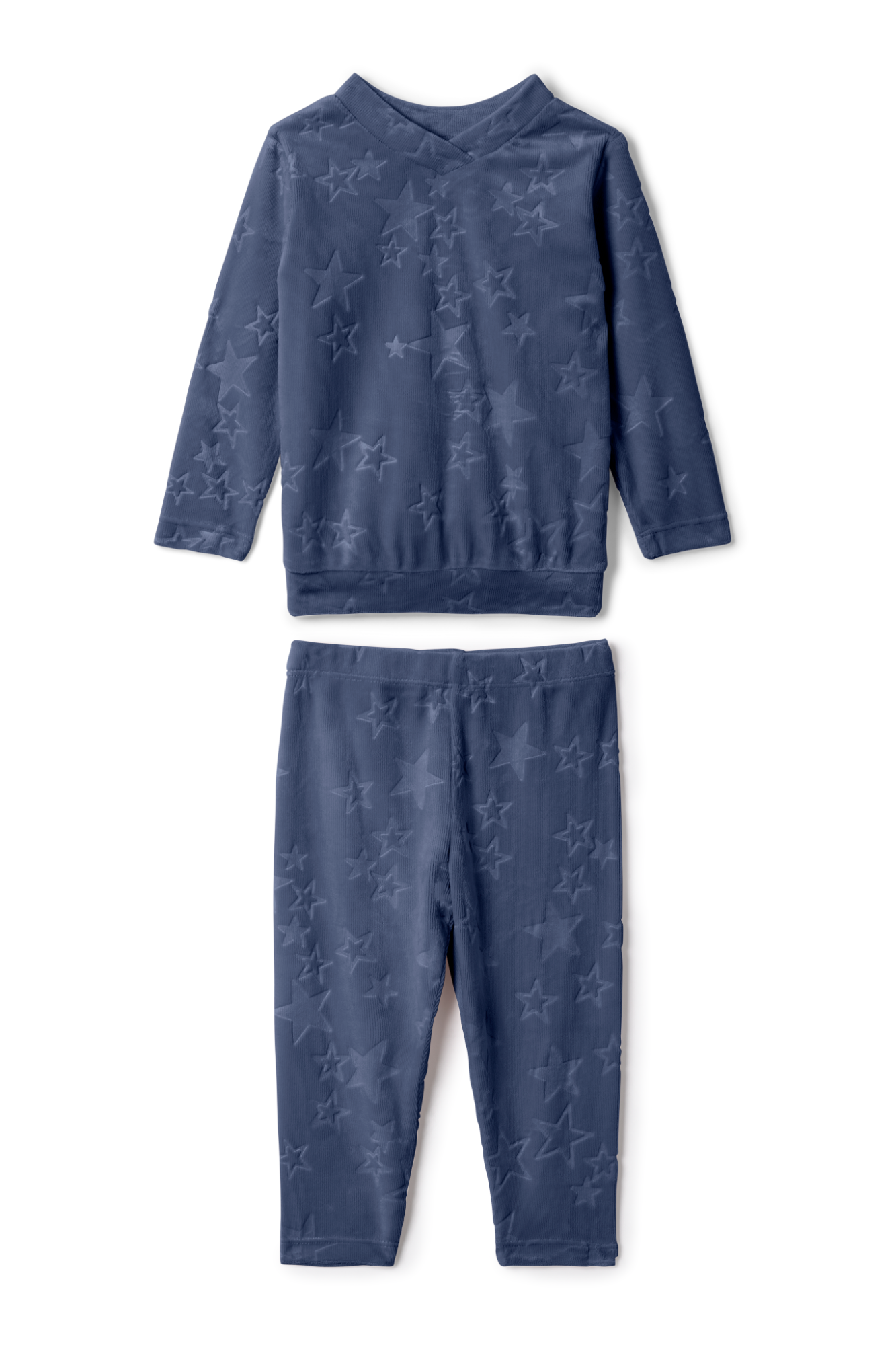 Embossed stars 2PC Set in Blue by Whipped Cocoa