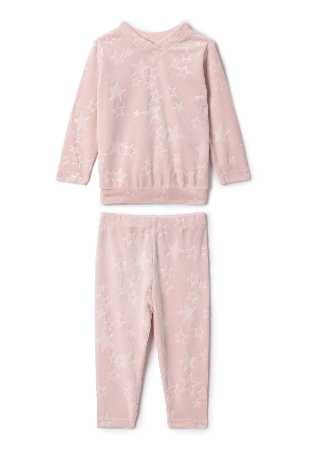 Embossed stars 2PC Set in Pink by Whipped Cocoa