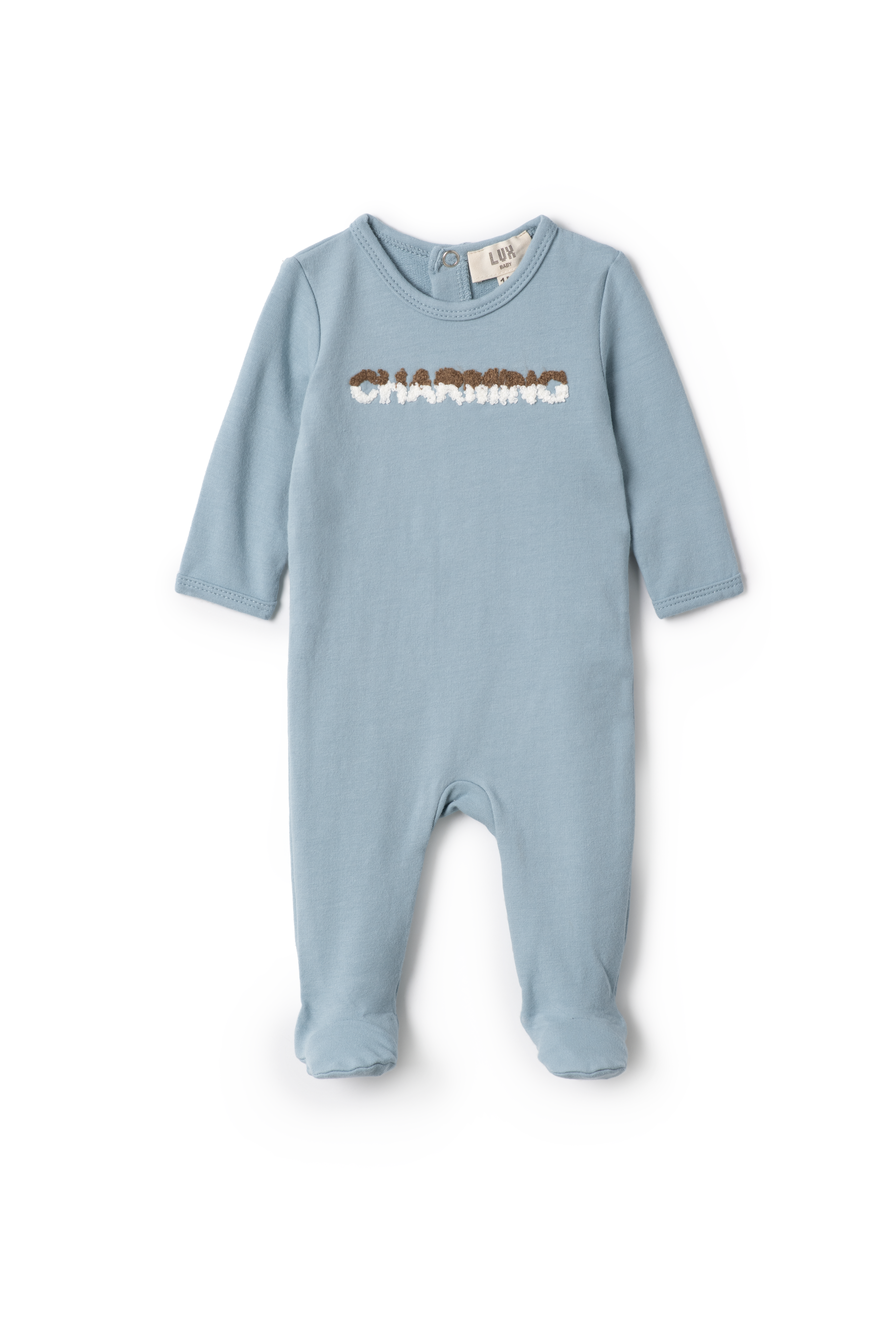 Darling Charming Onesie in Sky by Lux Baby