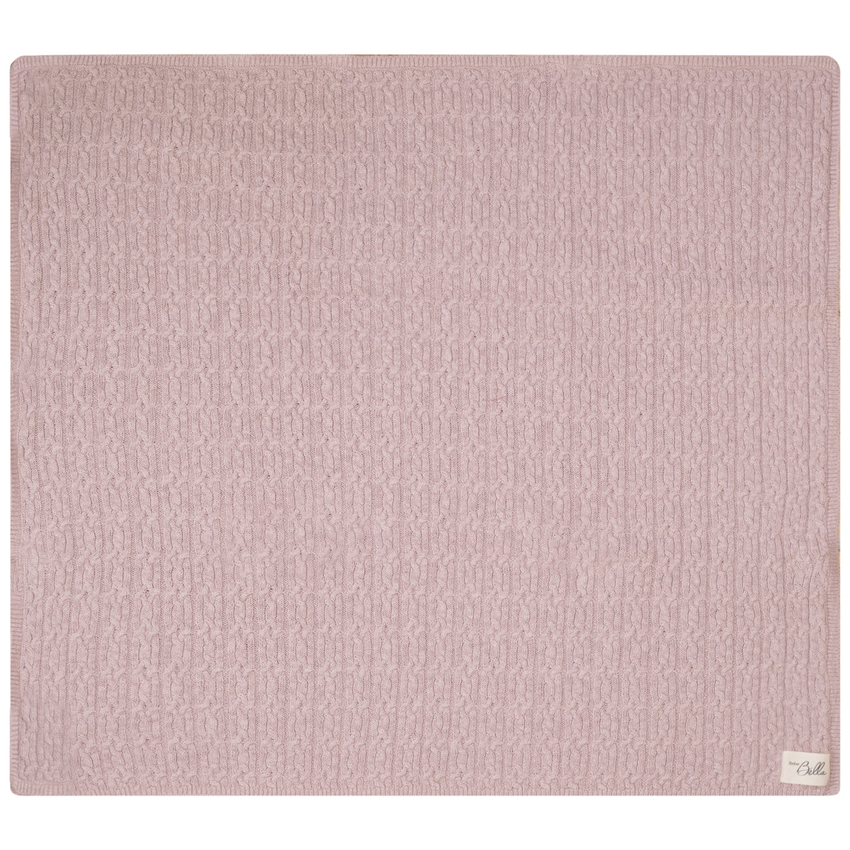 Mix Cable Knit Blanket in Pink Mix One Size by Bebe Bella