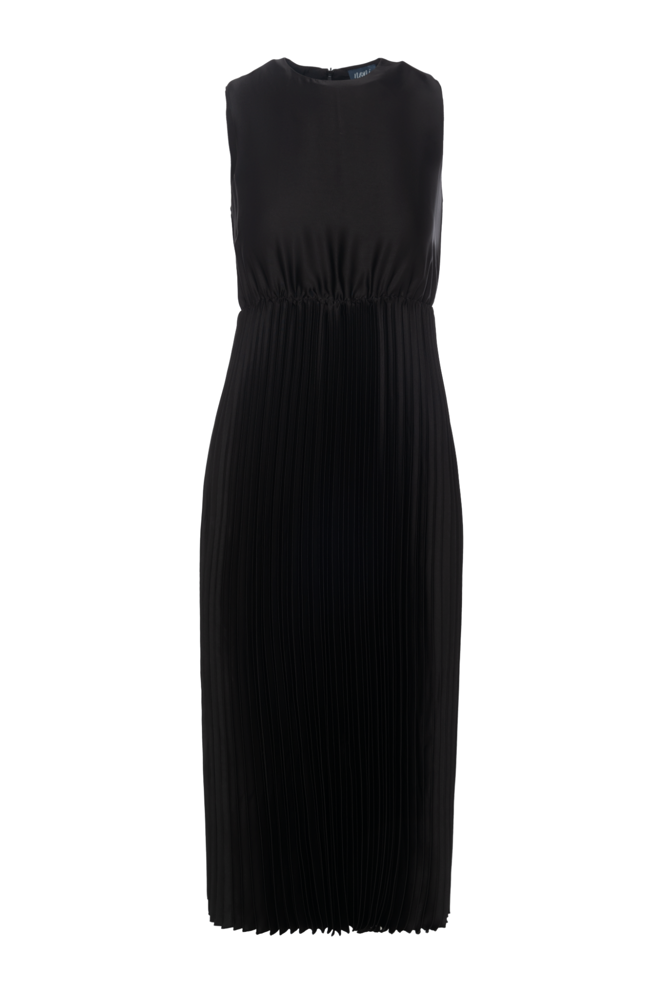 Pleated Jumper in Black by Noni