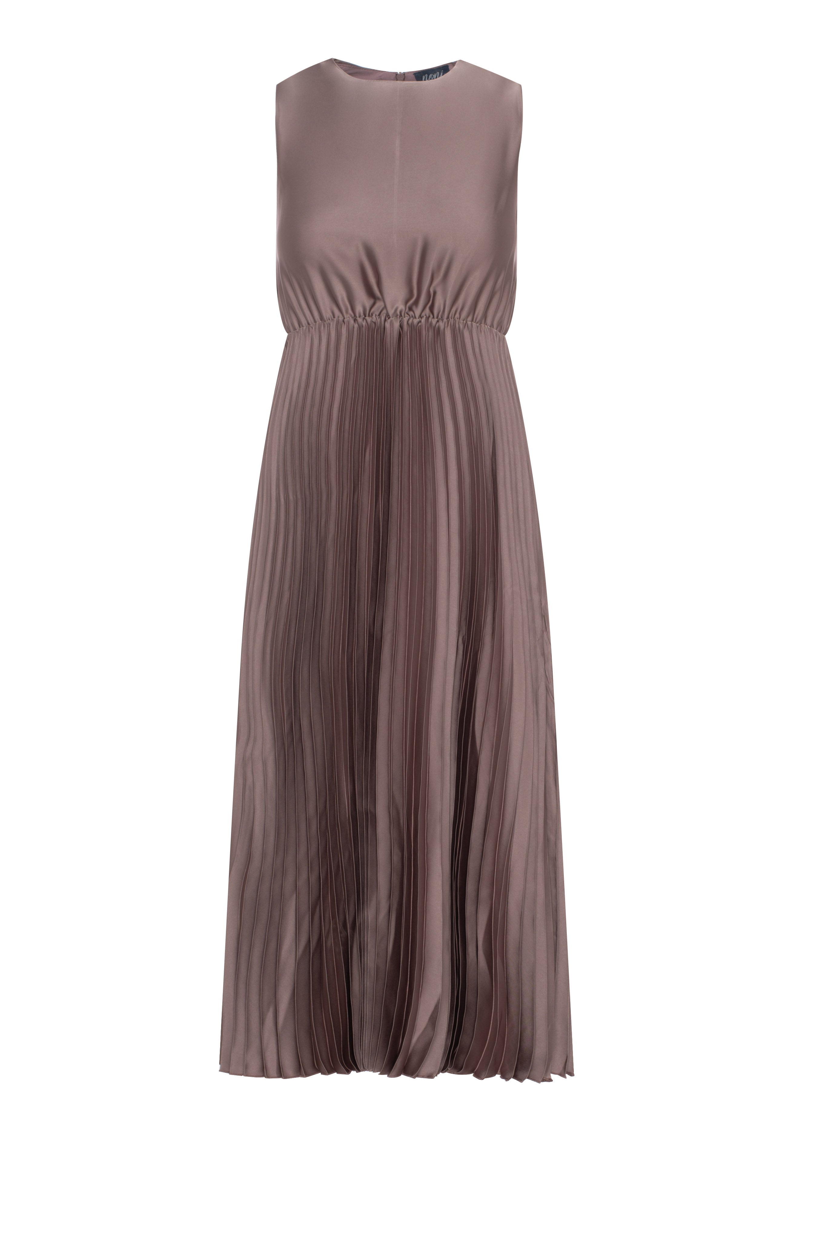 Pleated Jumper in Brown Mauve by Noni