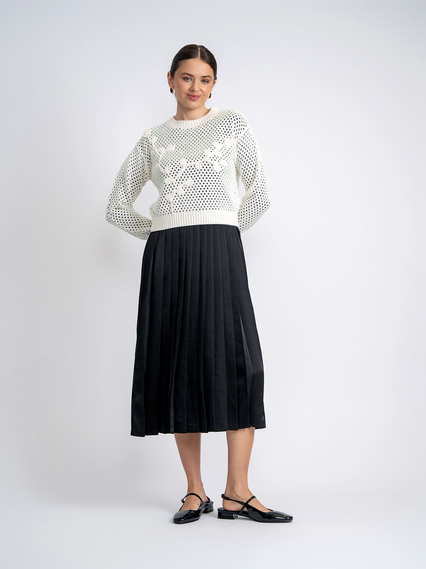 Pleated Jumper in by Noni