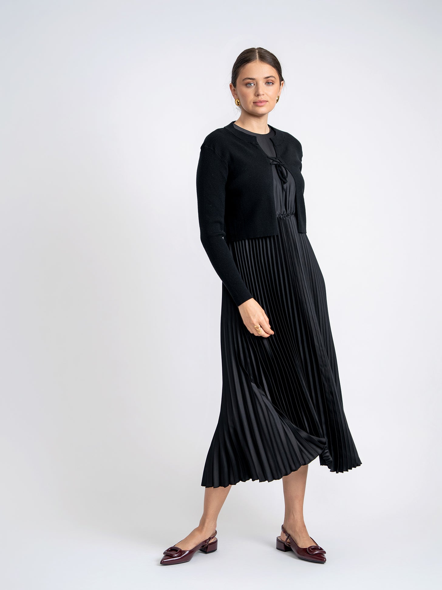 Pleated Jumper in by Noni