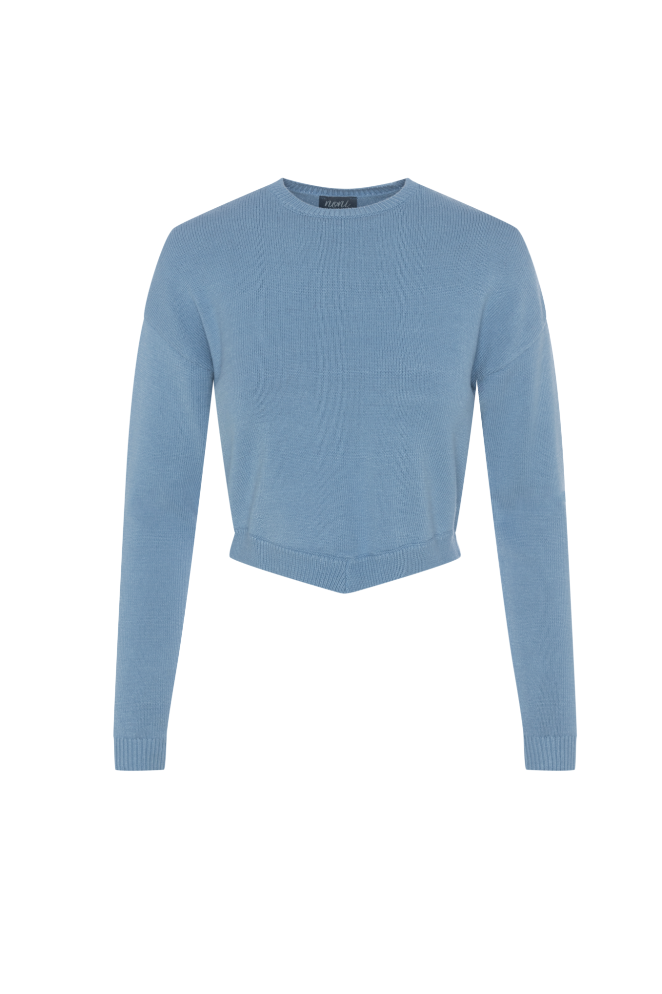 Knit Cropped Sweater in Bluebelle by Noni
