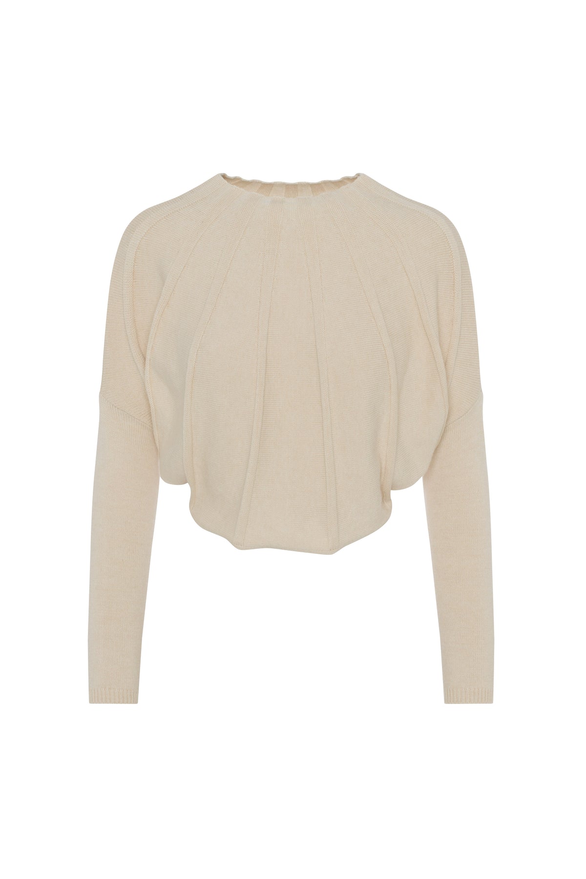Tacked Knit Sweater in Dark Almond Mix by Noni