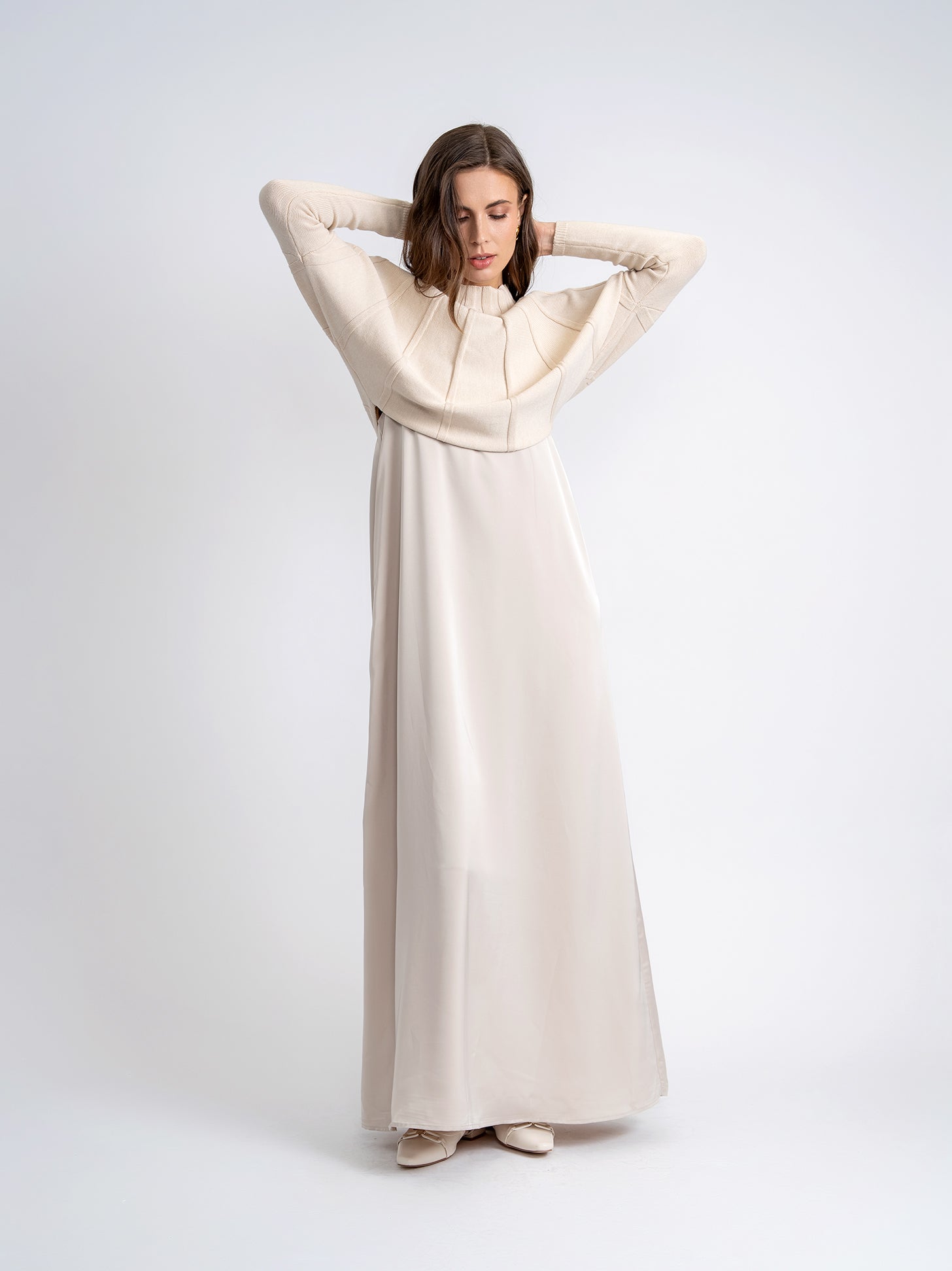 Tacked Knit Sweater in by Noni