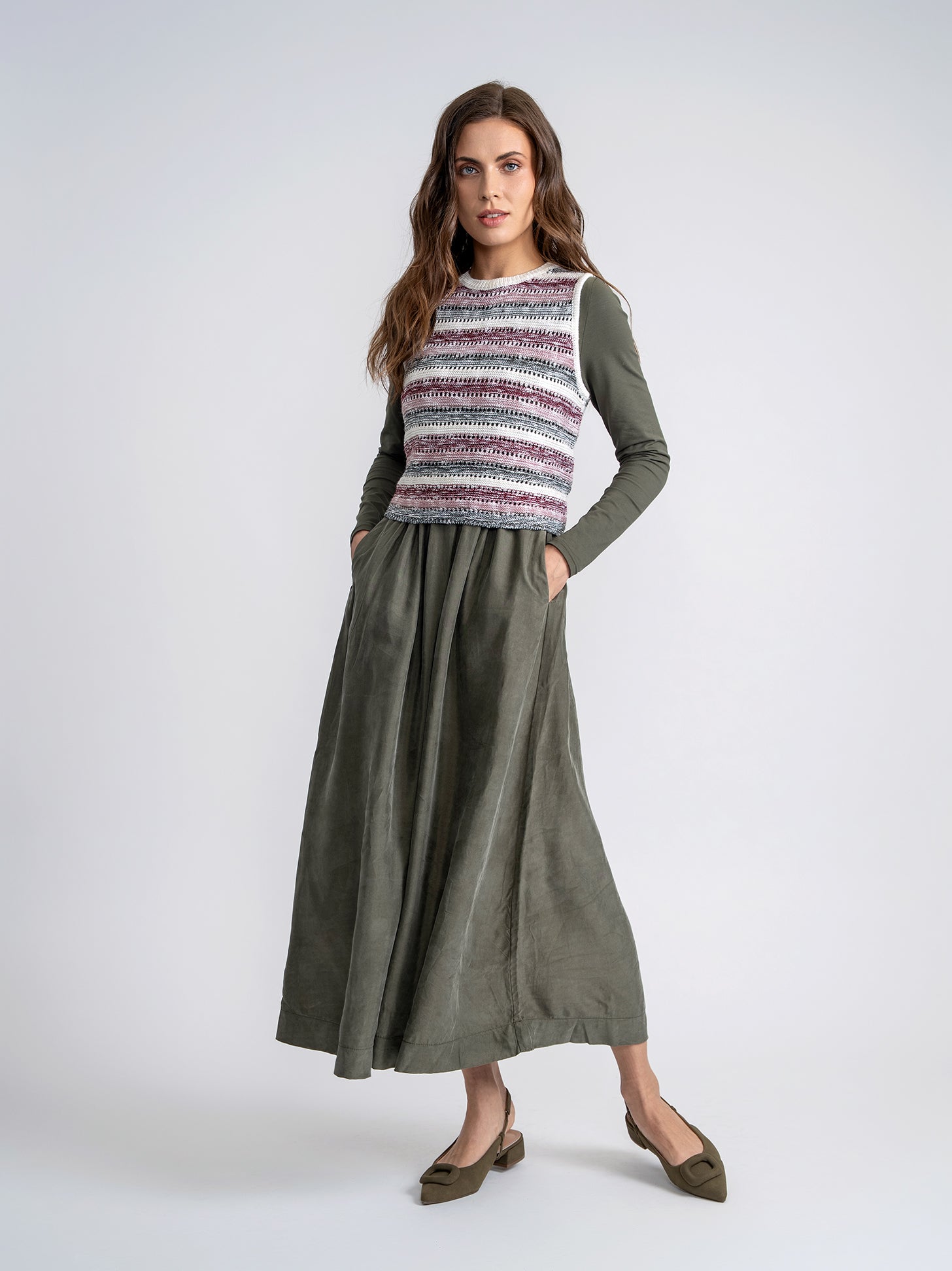 Crochet Cropped Vest in by Noni