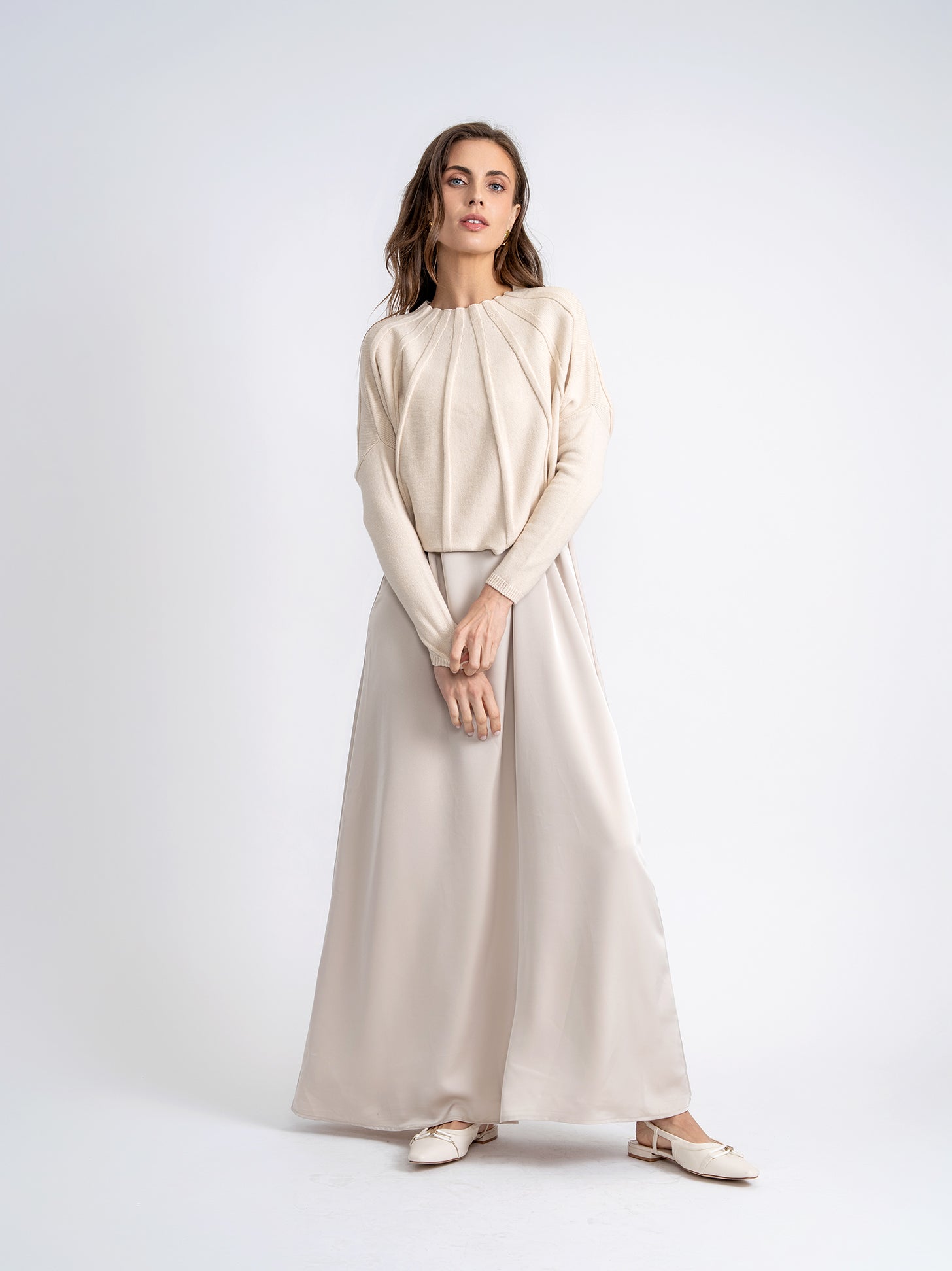 Satin Slip Dress in by Noni