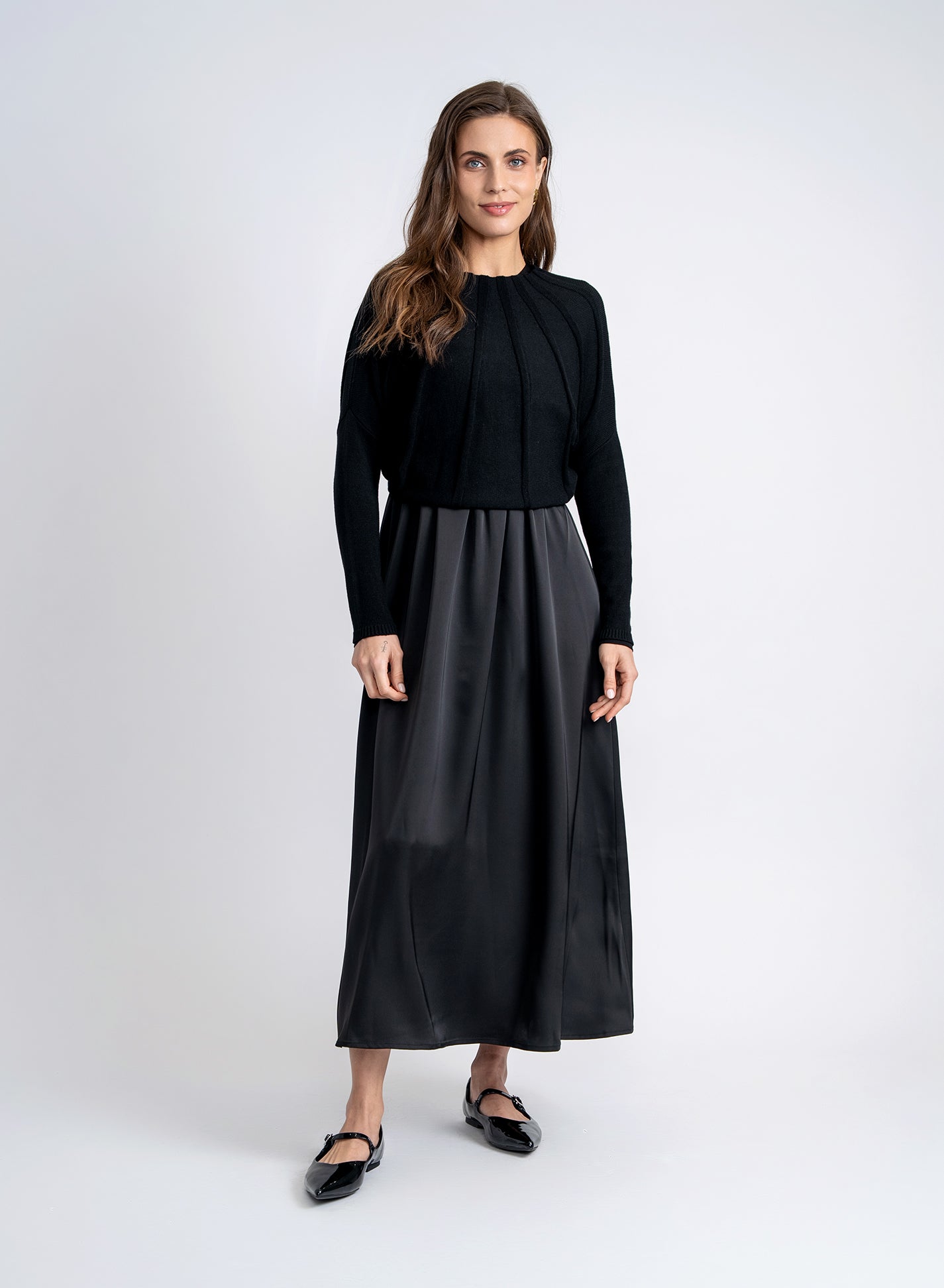 Satin Slip Dress in by Noni