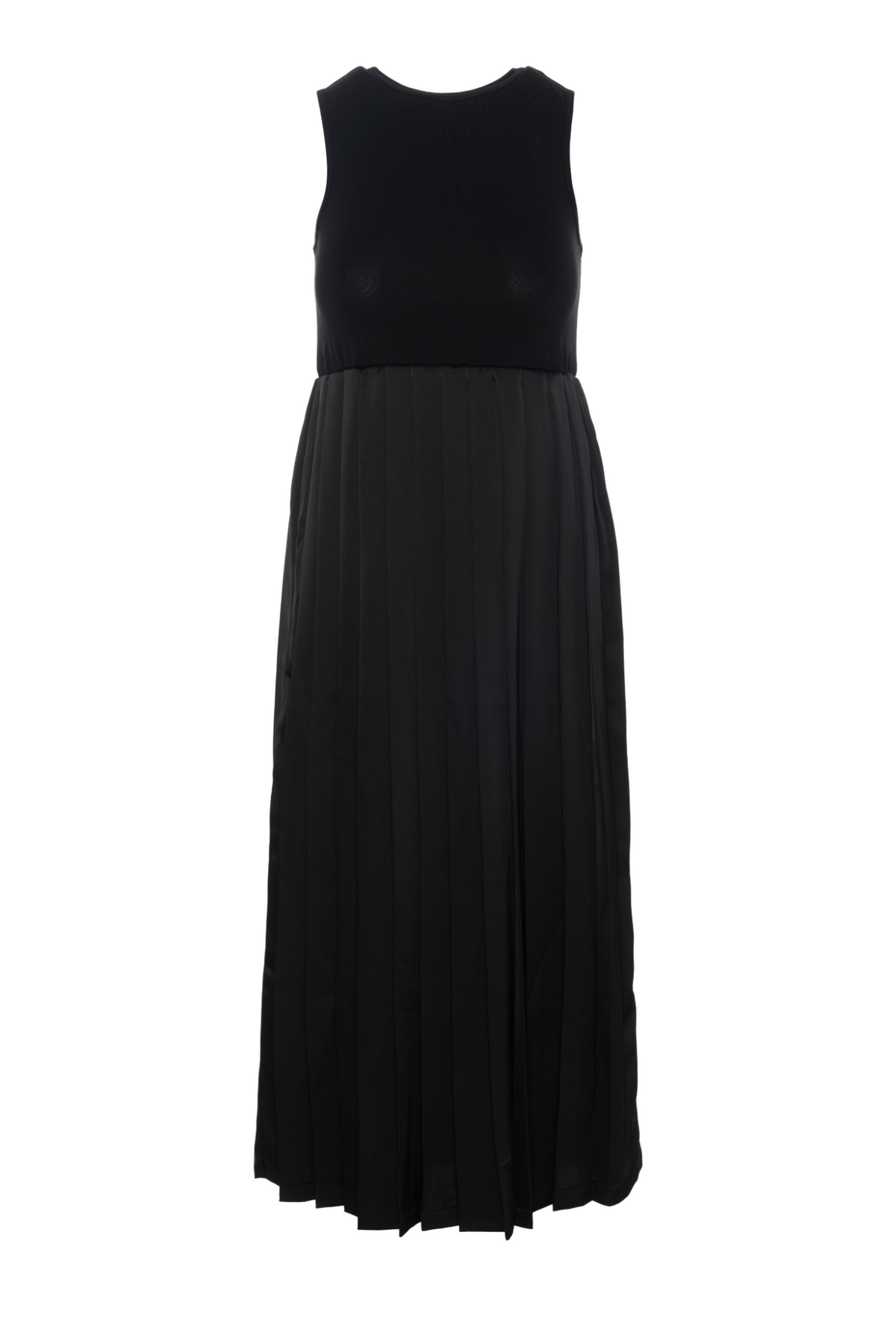 Pleated Jumper in Black by Noni