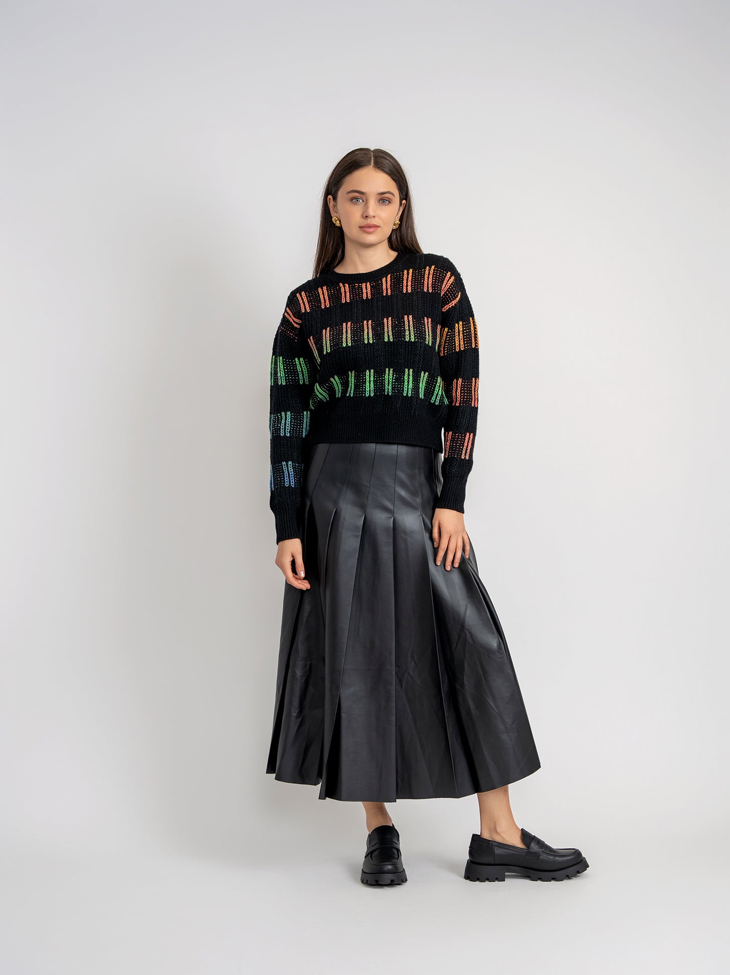 Multicolor Knit Sweater in by Noni