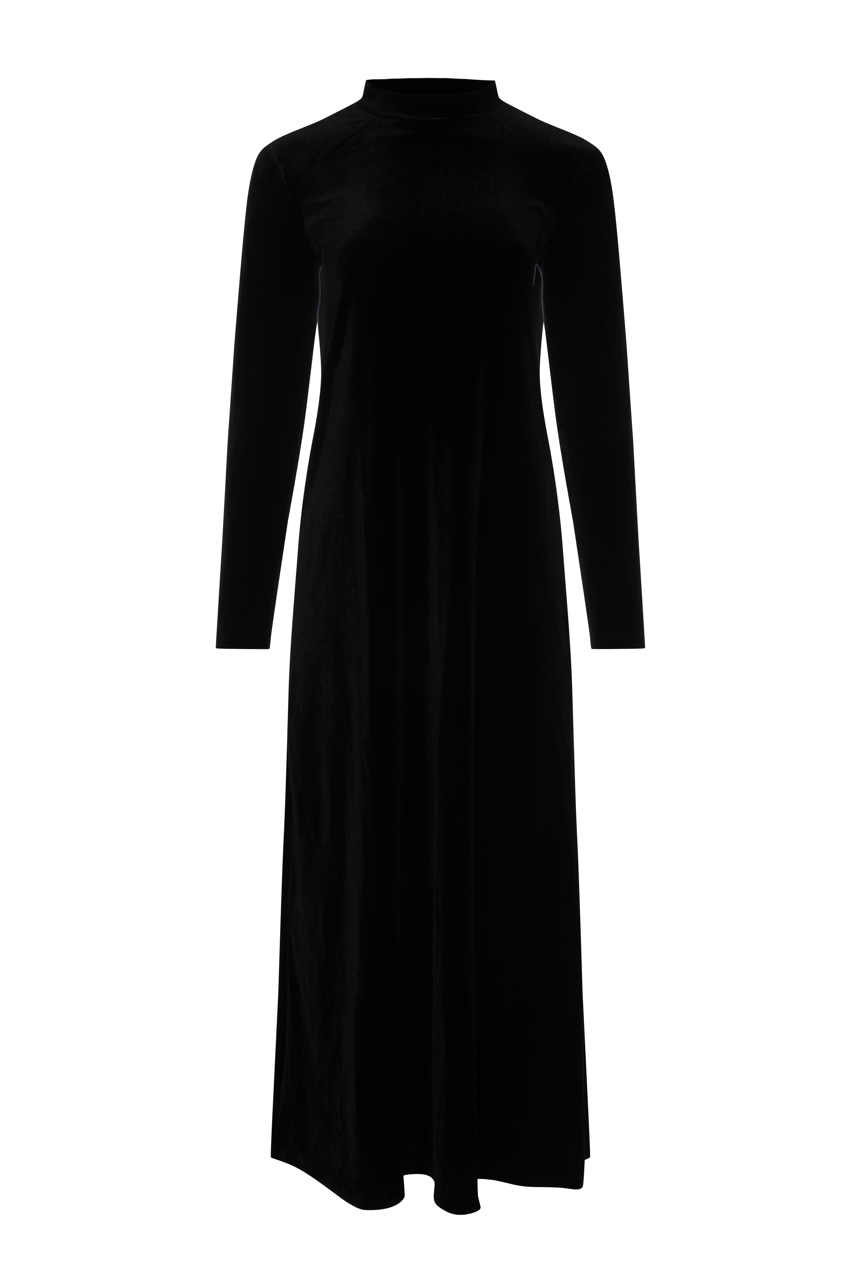 Velour Robe in Black by Noni