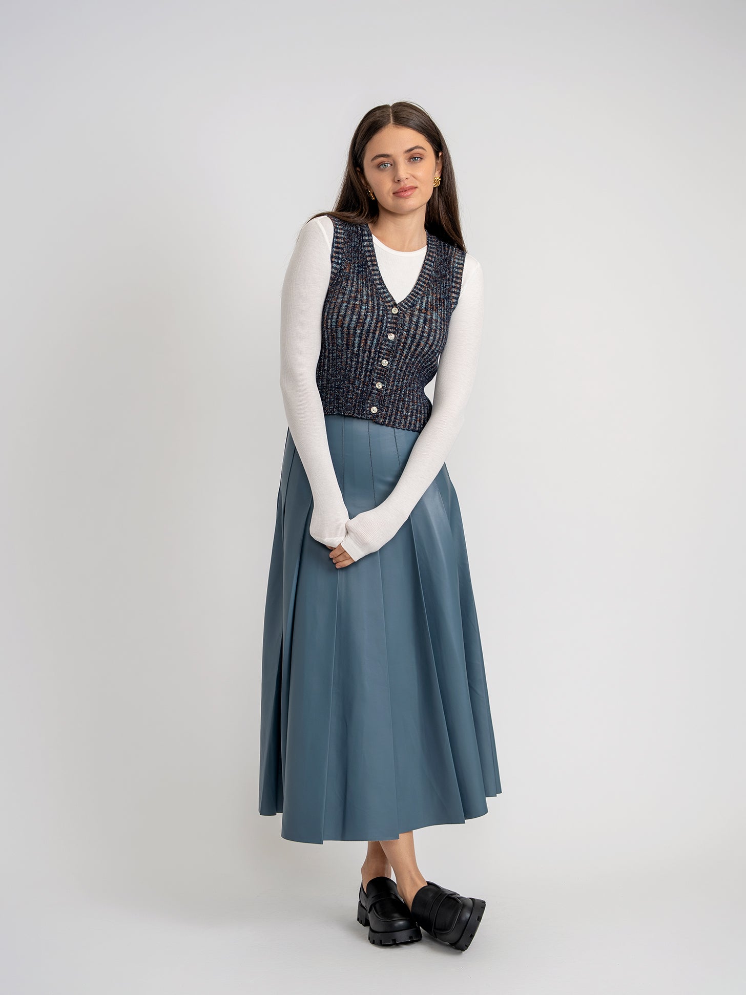 Multicolor Ribbed Vest in by Unclear