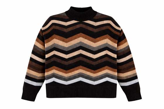 Multi Color Sweater in Charcoal Multi by Versatile