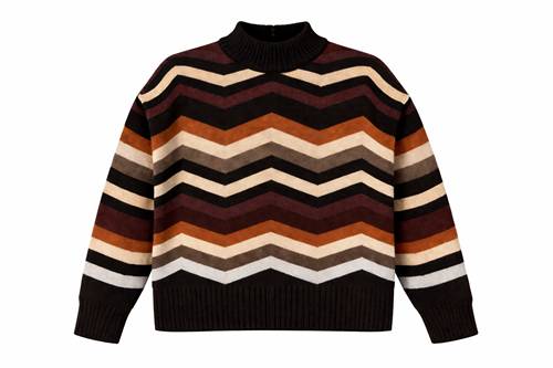 Multi Color Sweater in Wine Multi by Versatile