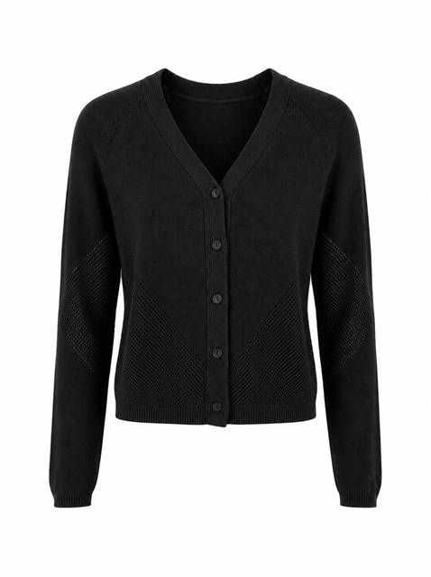Knitted Boucle Cropped Cardigan in by Club Malibu