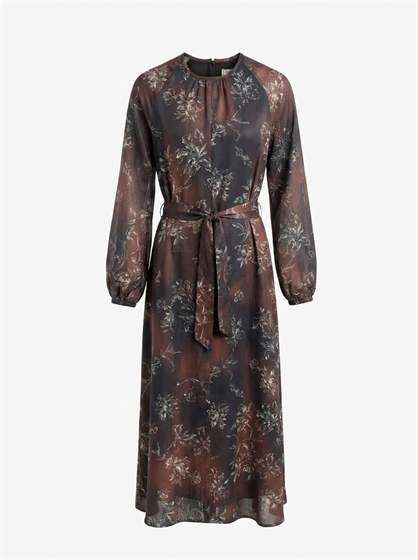 Floral Chiffon Maxi Dress