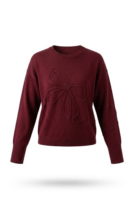 Applique Sweater in Port by Birch