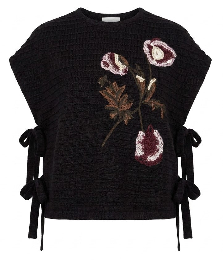 Floral Sweater Vest in by Vivid
