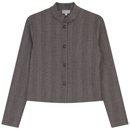 Herringbone Jacket in Chocolate by Mademoiselle
