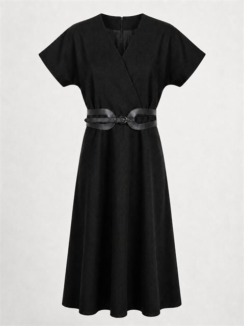 Checked Wool Jumper in Black by The Norway Club