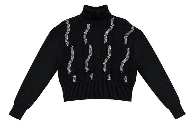 Diamond Sweater in Black by Coco de la Mour