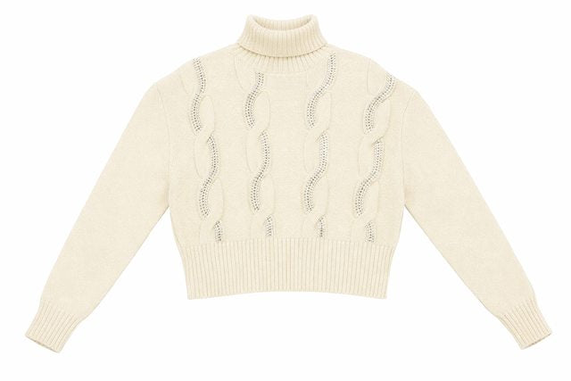 Diamond Sweater in Cream by Coco de la Mour